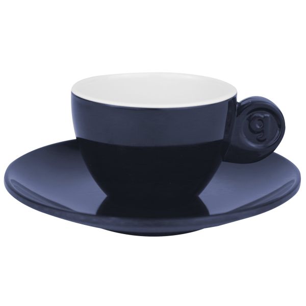 Gimex® Espressoset Solid Line, 2er-Set, blau weiß ~ 551/196