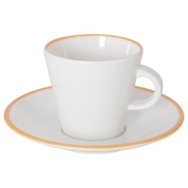 Gimex® Espressoset Linea Line, weiß gold, 2er-Set ~ 550/827