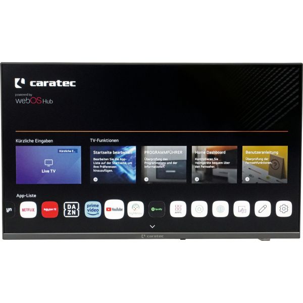 Caratec® TFT-LED-Flachfernsehgerät CAV222E-S mit webOS Caratec Vision Smart-TV, EEK E ~ 70 070