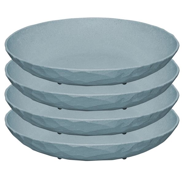 koziol Suppenteller CLUB PLATE 220, 4er-Set, blau ~ 551/265