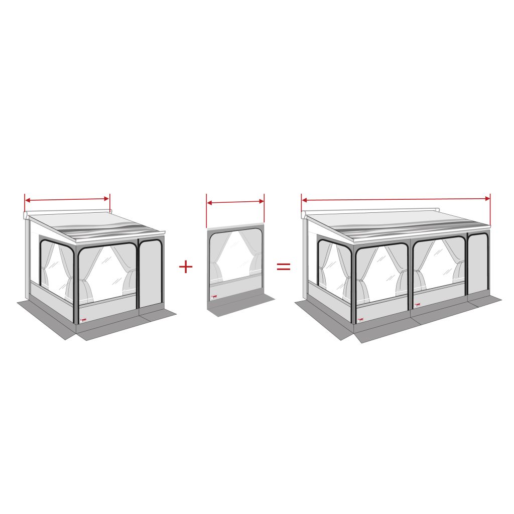 Fiamma® Frontwanderweiterung 20 cm, für F65 320 cm, F80 S 320 cm ~ 071/518