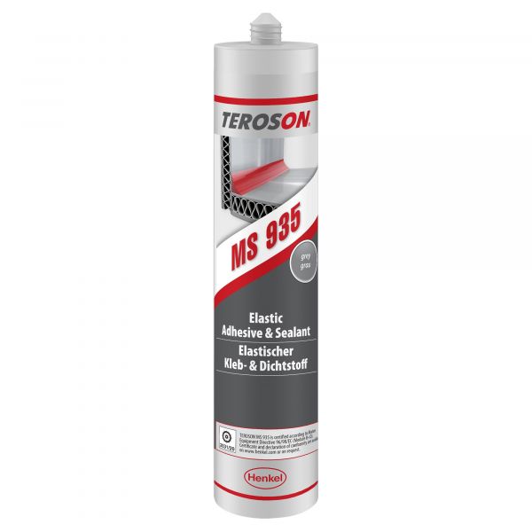 Henkel Industriedichtstoff Teroson MS 935 GY, grau, 310 ml ~ 451/190