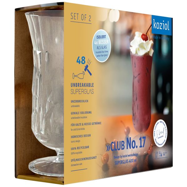 koziol Cocktailgas 400 ml Superglas CLUB, 2er-Set ~ 551/231