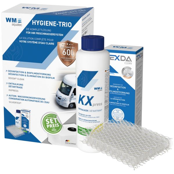 WM aquatec GmbH & Co. KG Komplettset Hygiene-Trio 100 ml, für Tankinhalt 60 l  ~ 300/946