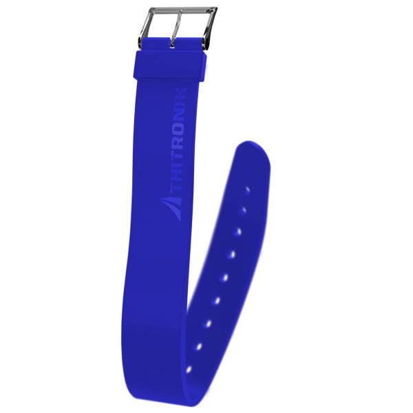 THITRONIK NFC-Silikonarmband KeyStrap, Größe M, blau ~ 214/133