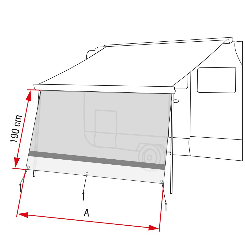 Fiamma® Vorderwand Sun View XL 500 ~ 071/118