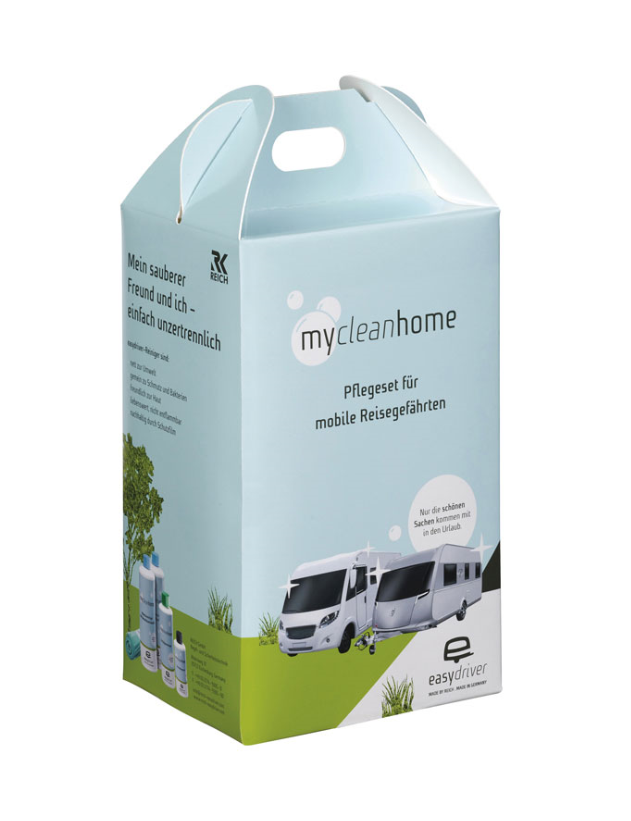 myCleanHome Pflegeset für mobile Reisegefährten Setverpackung